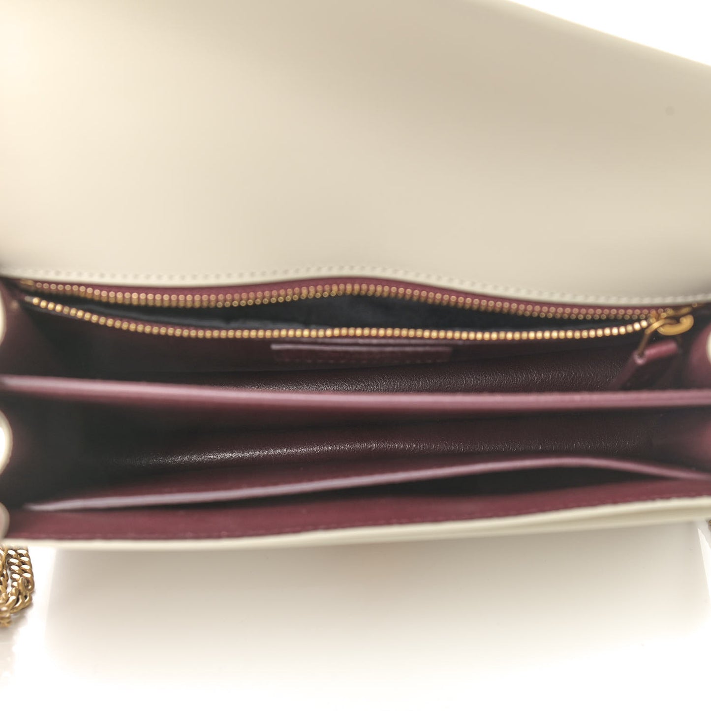 Smooth Calfskin Monogram Cassandra Clasp Bag Crema Soft