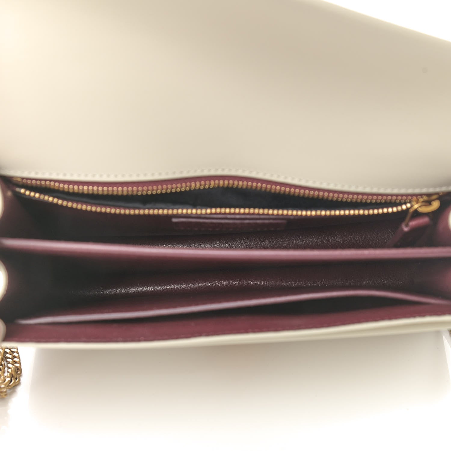 Saint Laurent Smooth Calfskin Monogram Cassandra Clasp Bag Crema Soft 5 of 13
