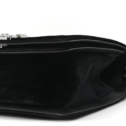 Chanel Velvet Quilted Small Boy Flap Black 10 of 11
