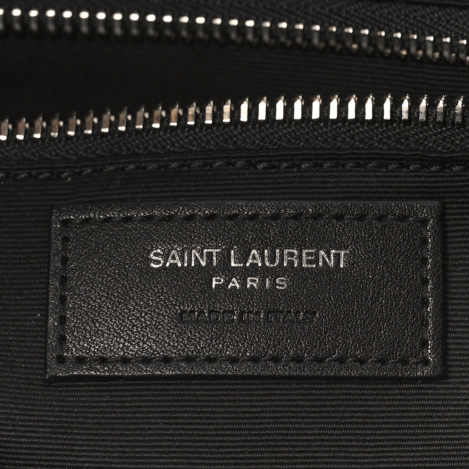 Saint Laurent Raffia Linen Calfskin Rive Gauche Tote Black 6 of 9