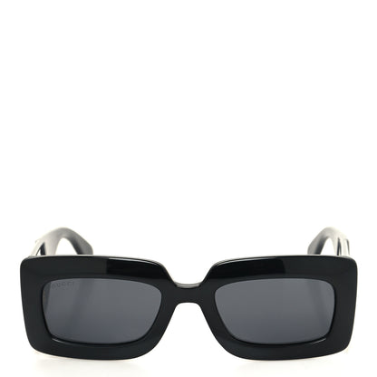 Gucci Acetate Rectangular Sunglasses GG0811S Black 2 of 9