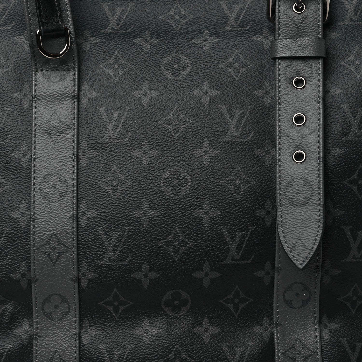 Louis Vuitton Monogram Eclipse Cabas Zippe GM Black 7 of 9