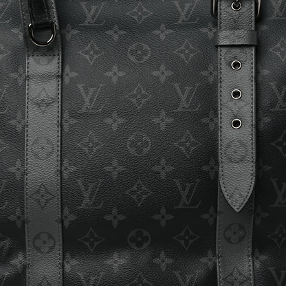 Louis Vuitton Monogram Eclipse Cabas Zippe GM Black 7 of 9