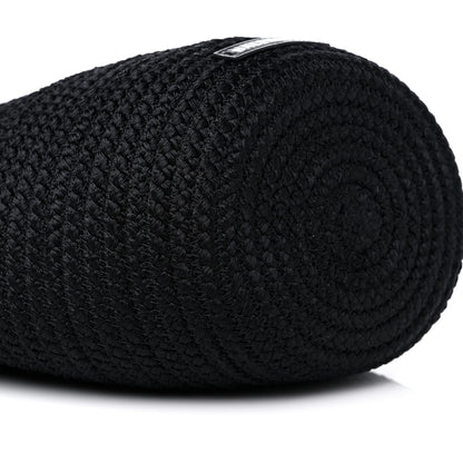 Balenciaga Nylon Lambskin Woven Small Ibiza Basket With Strap Black 7 of 9