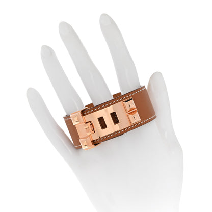 Hermes Epsom Collier de Chien CDC 24 Bracelet T2 Gold 2 of 7