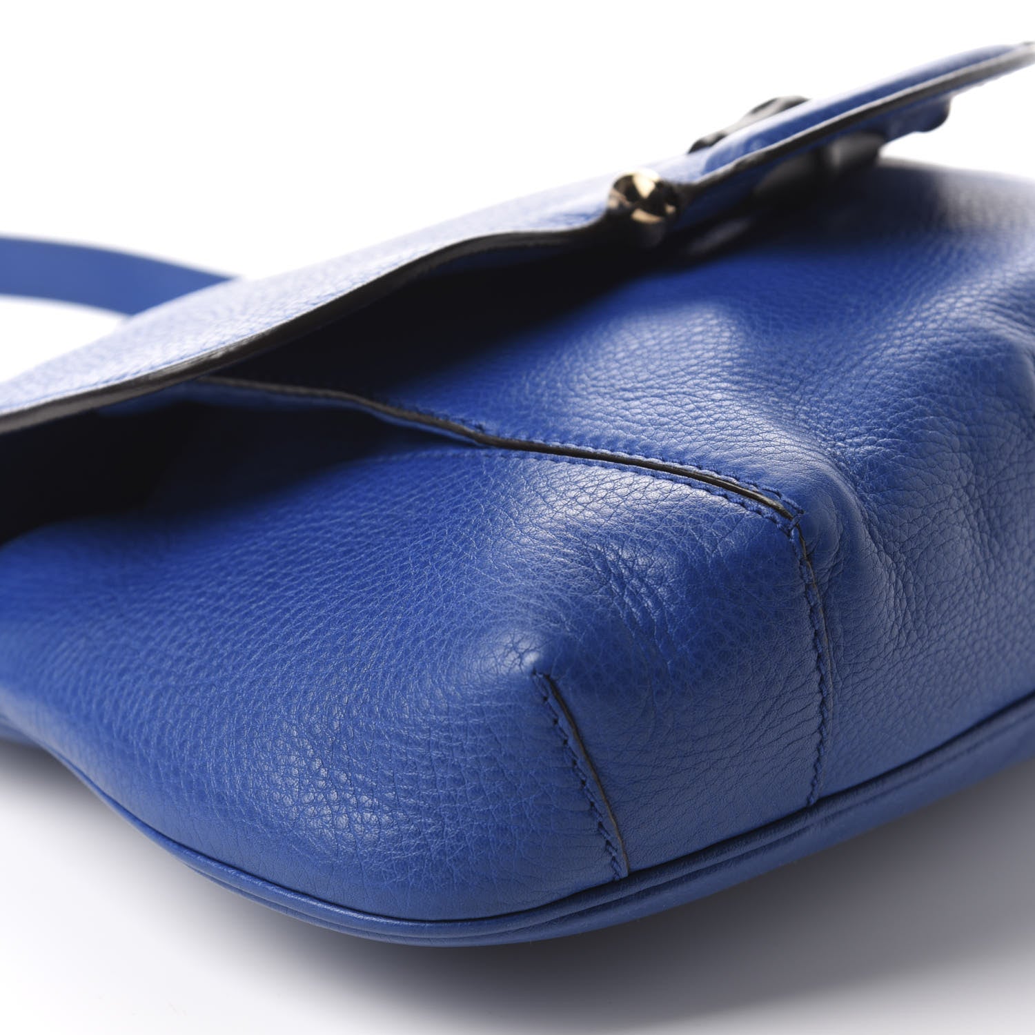 Gucci Calfskin Medium Nouveau Fringe Shoulder Bag Blue 6 of 16