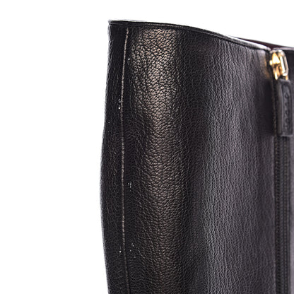 Gucci Calfskin Knee High Boots 8 Black 9 of 10