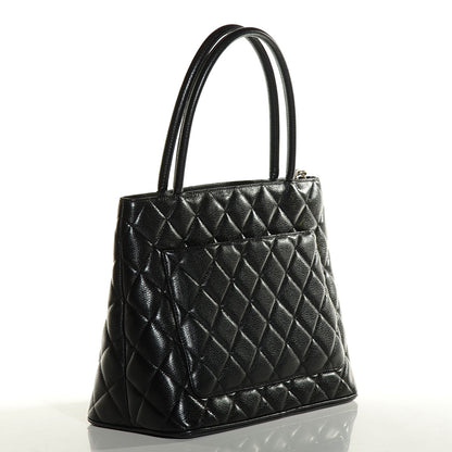 Chanel Caviar Quilted Medallion Tote Black 3 of 7