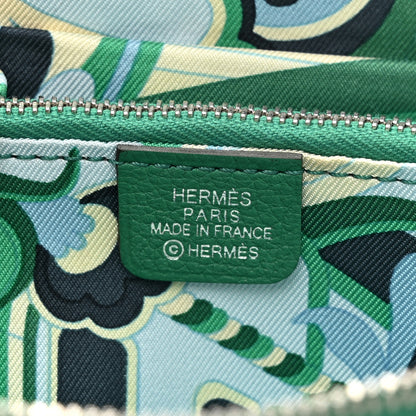 Hermes Evercolor Silk'In Compact Wallet Vert Jade 7 of 9