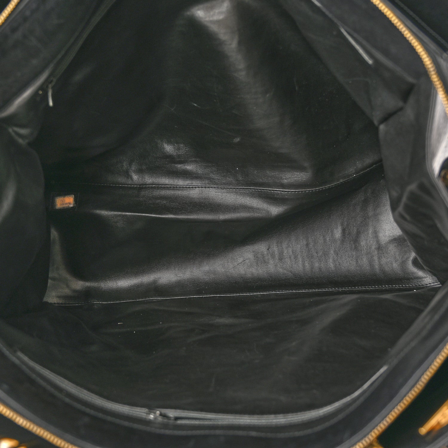 Chanel Calfskin Stitched XL Weekender Black 5 of 21