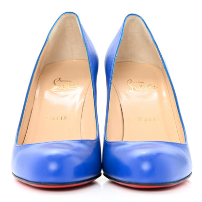 Christian Louboutin Shiny Nappa Simple 85 Pumps 38 Blue 2 of 8