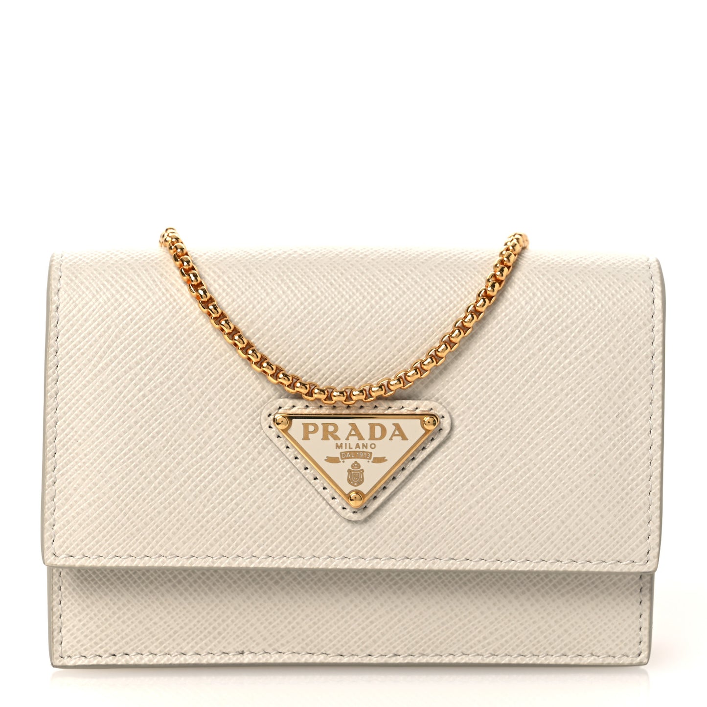 Saffiano Card Holder With Chain Talco
