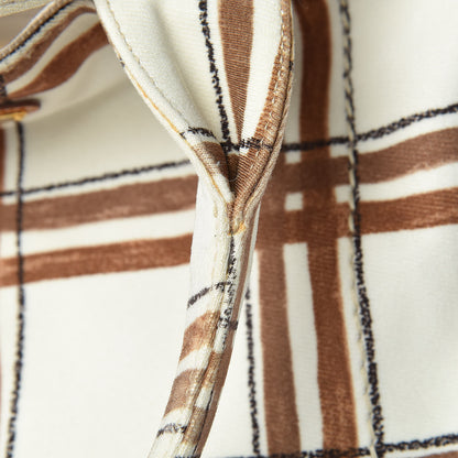 Prada Tessuto Stampato Plaid Tote Moro 23 of 25