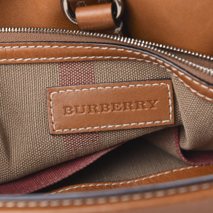 Burberry Canvas Mega Check Medium Ashby Hobo Saddle Brown 5 of 10