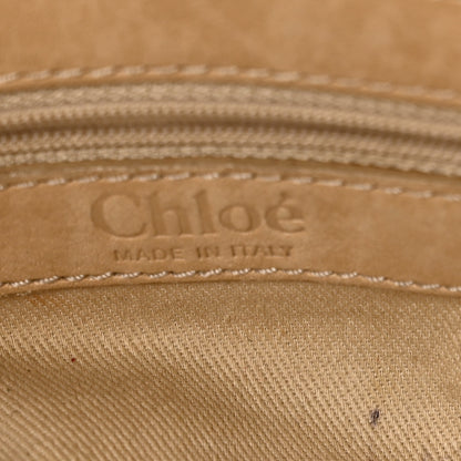 Chloe Snakeskin Silverado Shoulder Bag Beige 11 of 11
