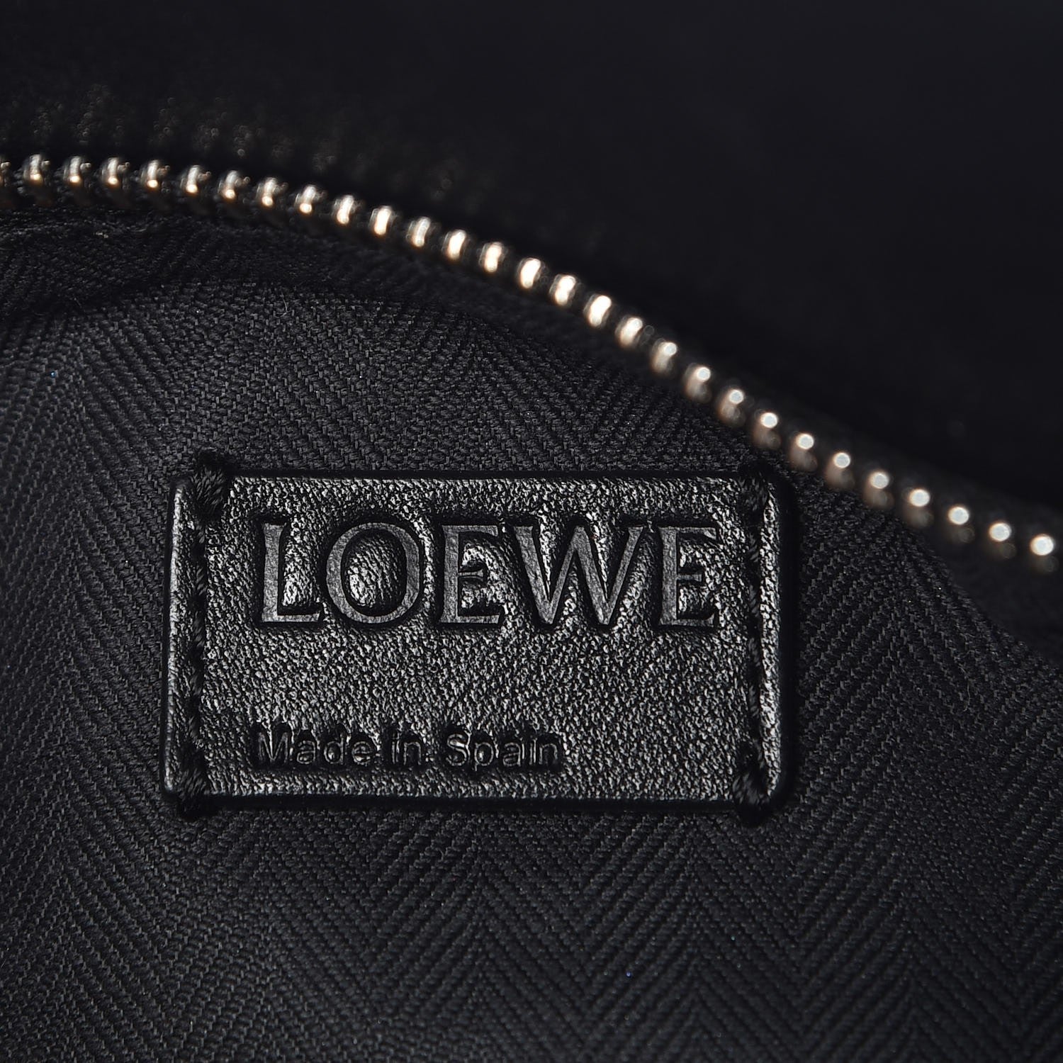 Loewe Calfskin Zipper Puzzle Bag Black 6 of 8
