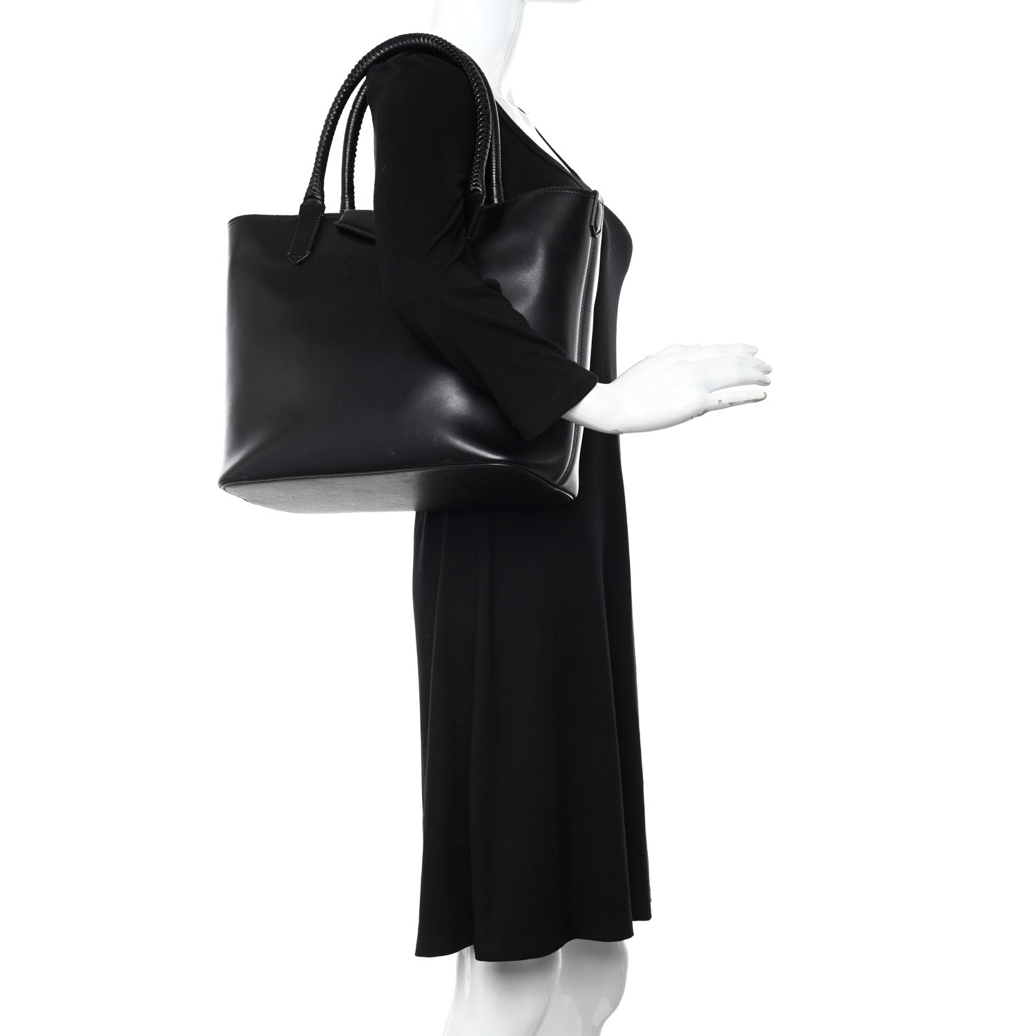 Givenchy Calfskin Medium Antigona Whipstitch Handle Tote Black 2 of 14