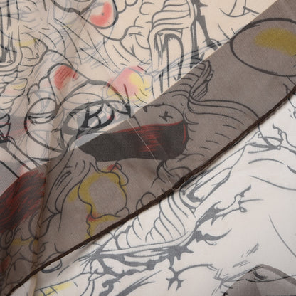 Prada X JAMES JEAN Silk Fairy Fairies Scarf 12 of 12