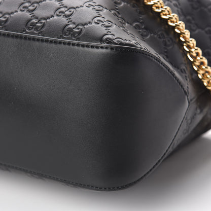 Gucci Guccissima Signature Large Linea A Hobo Black 10 of 11