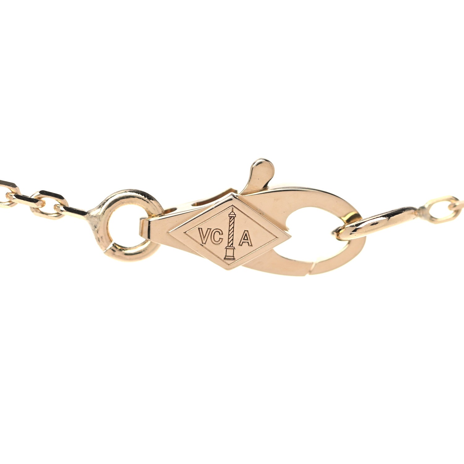Van Cleef & Arpels 18K Yellow Gold Mother of Pearl Sweet Alhambra Butterfly Pendant Necklace 3 of 7