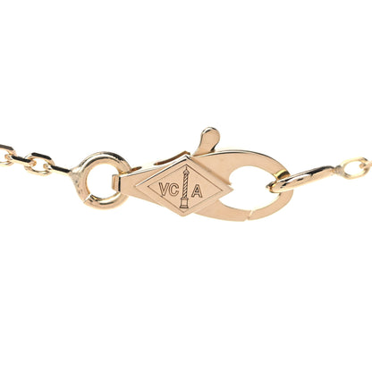 Van Cleef & Arpels 18K Yellow Gold Mother of Pearl Sweet Alhambra Butterfly Pendant Necklace 3 of 7