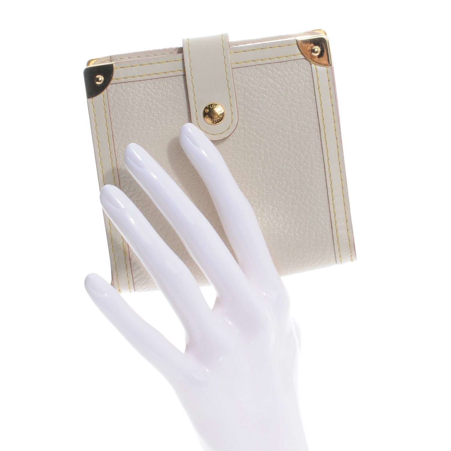 Louis Vuitton Suhali Compact Zipped Wallet White 2 of 7