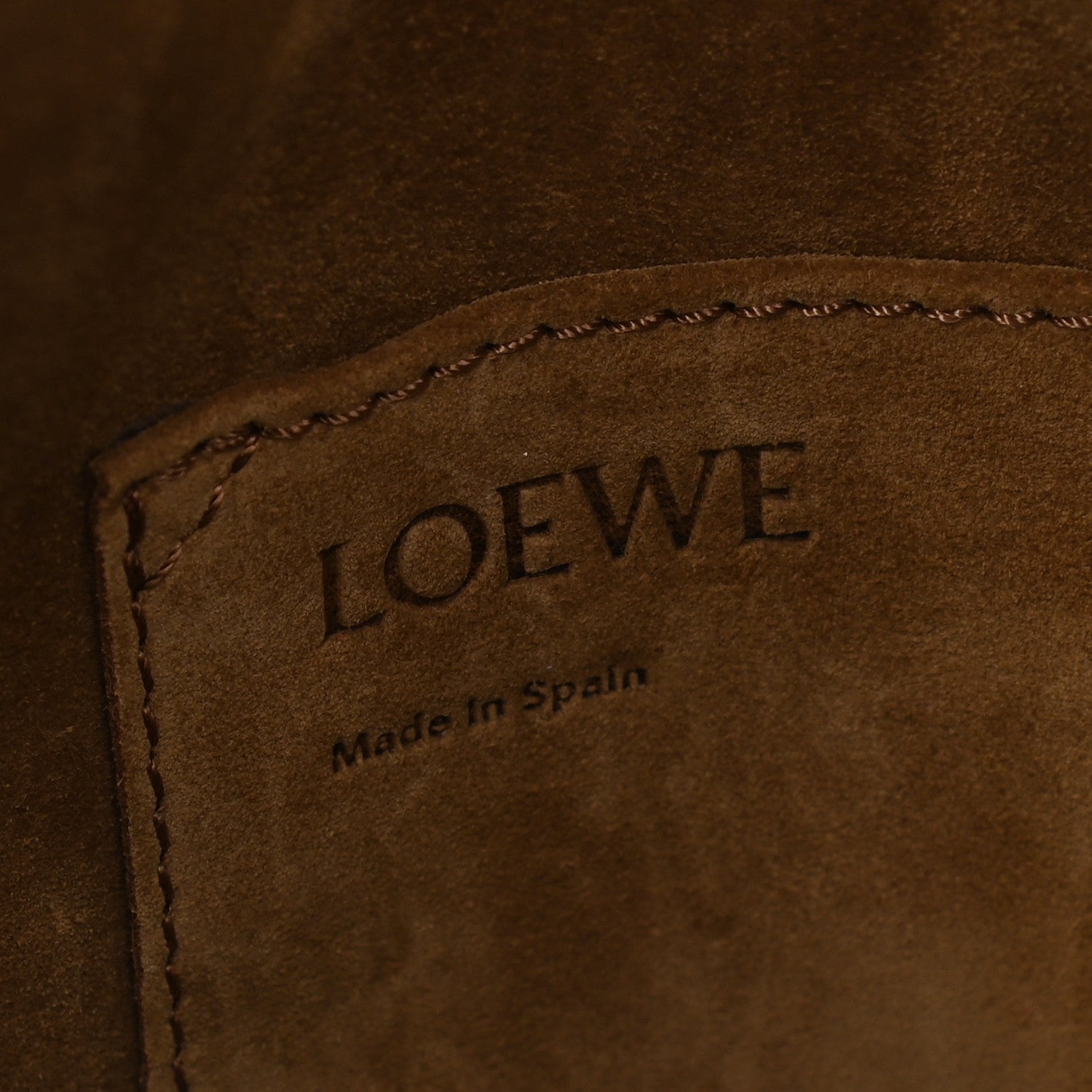 Loewe Calfskin Jacquard Linen Anagram Embroidered Small Balloon Bucket Bag Ecru White 6 of 8