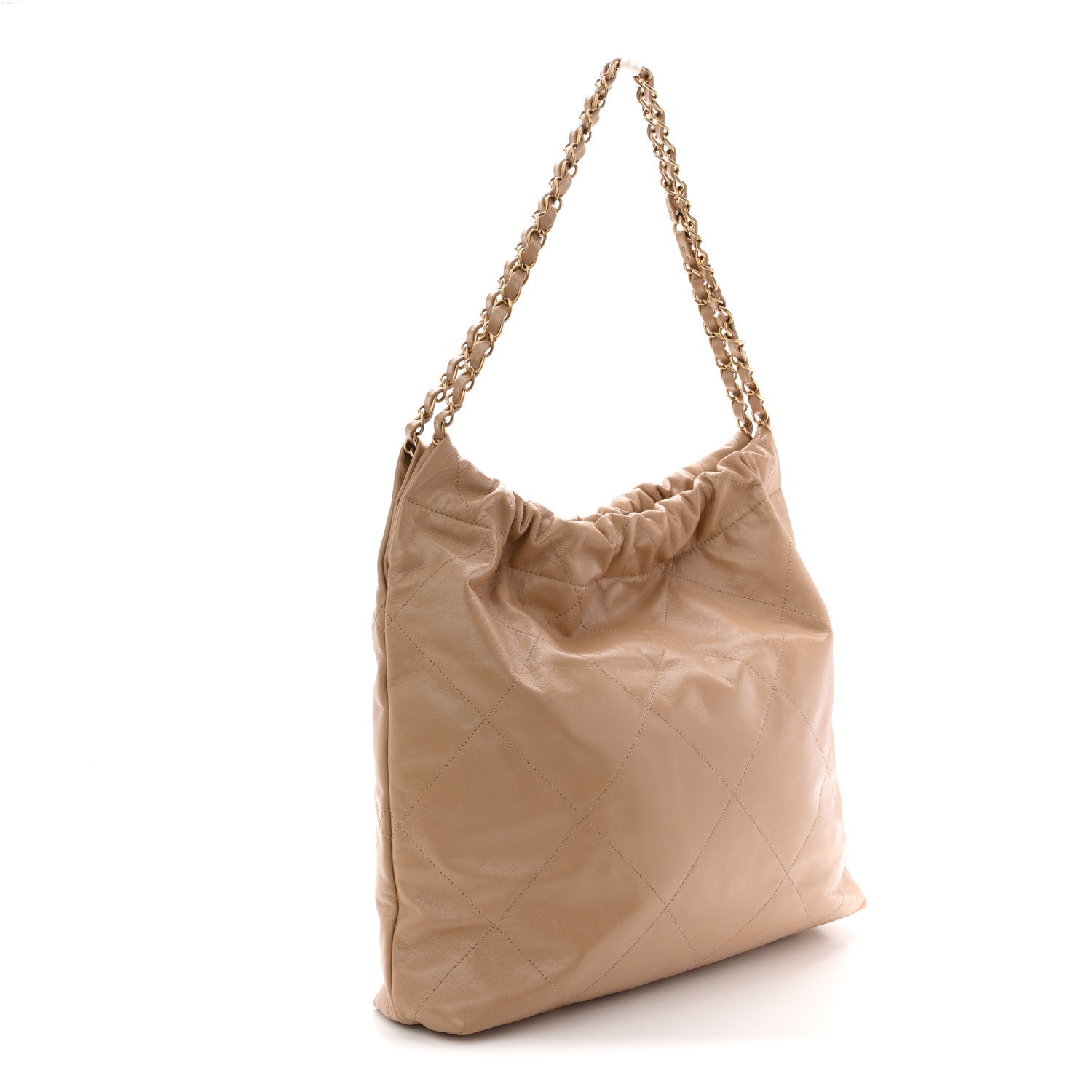 Chanel Shiny Calfskin Quilted Chanel 22 Beige 4 of 11