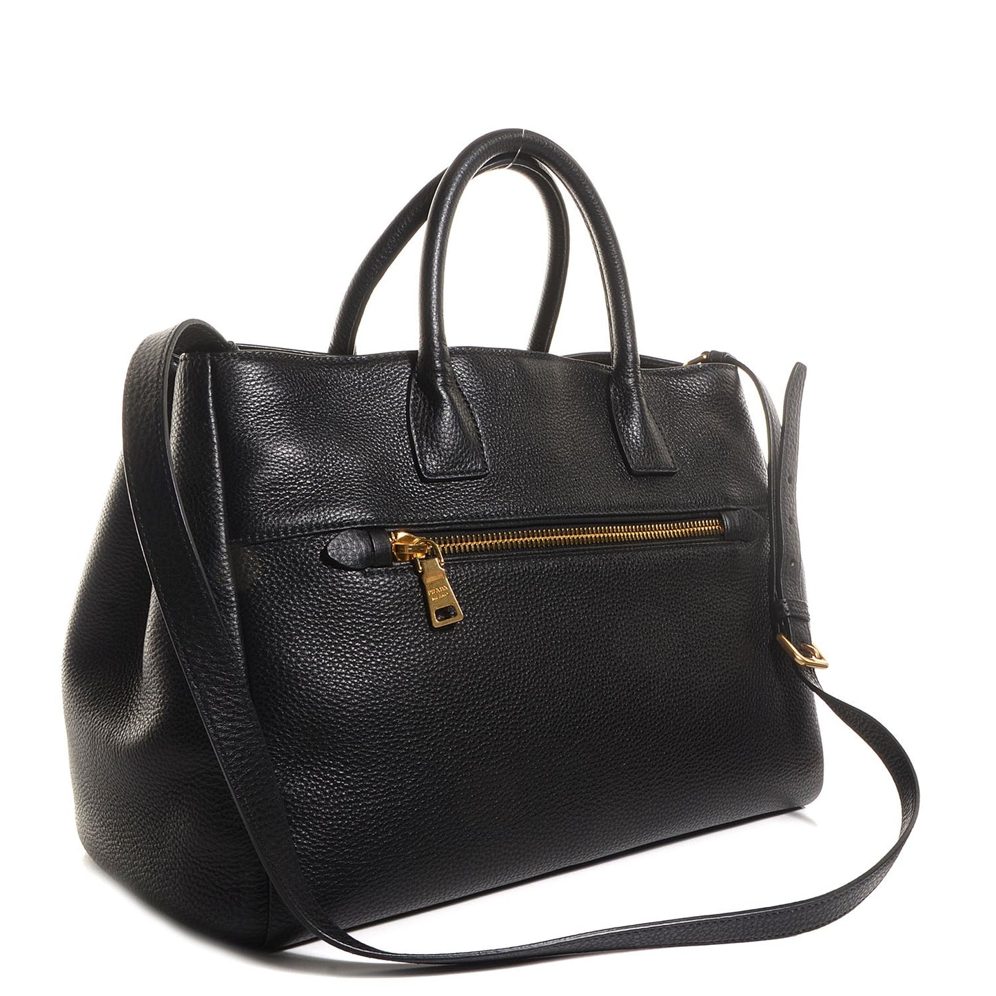 Vitello Daino Tote Nero Black