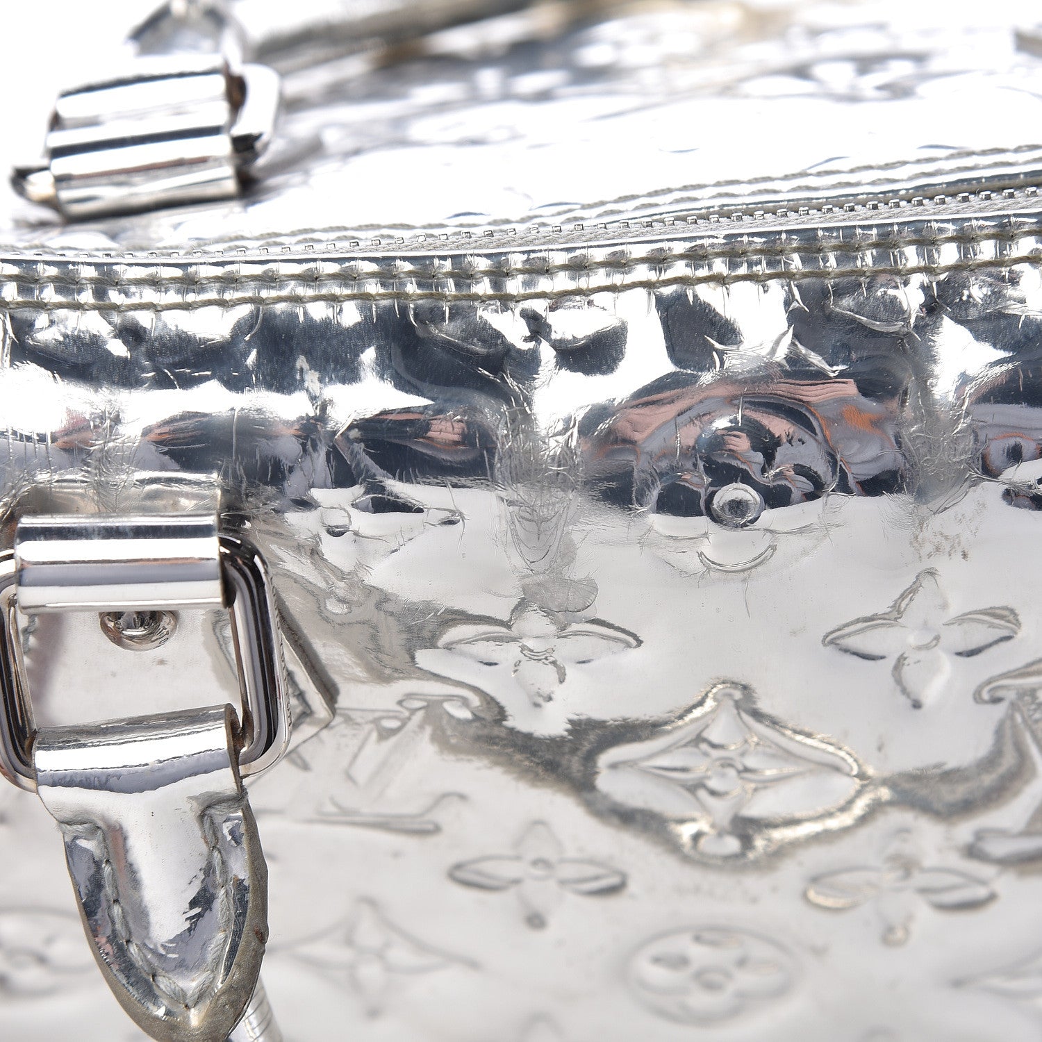 Louis Vuitton Monogram Miroir Speedy 30 Silver 11 of 25