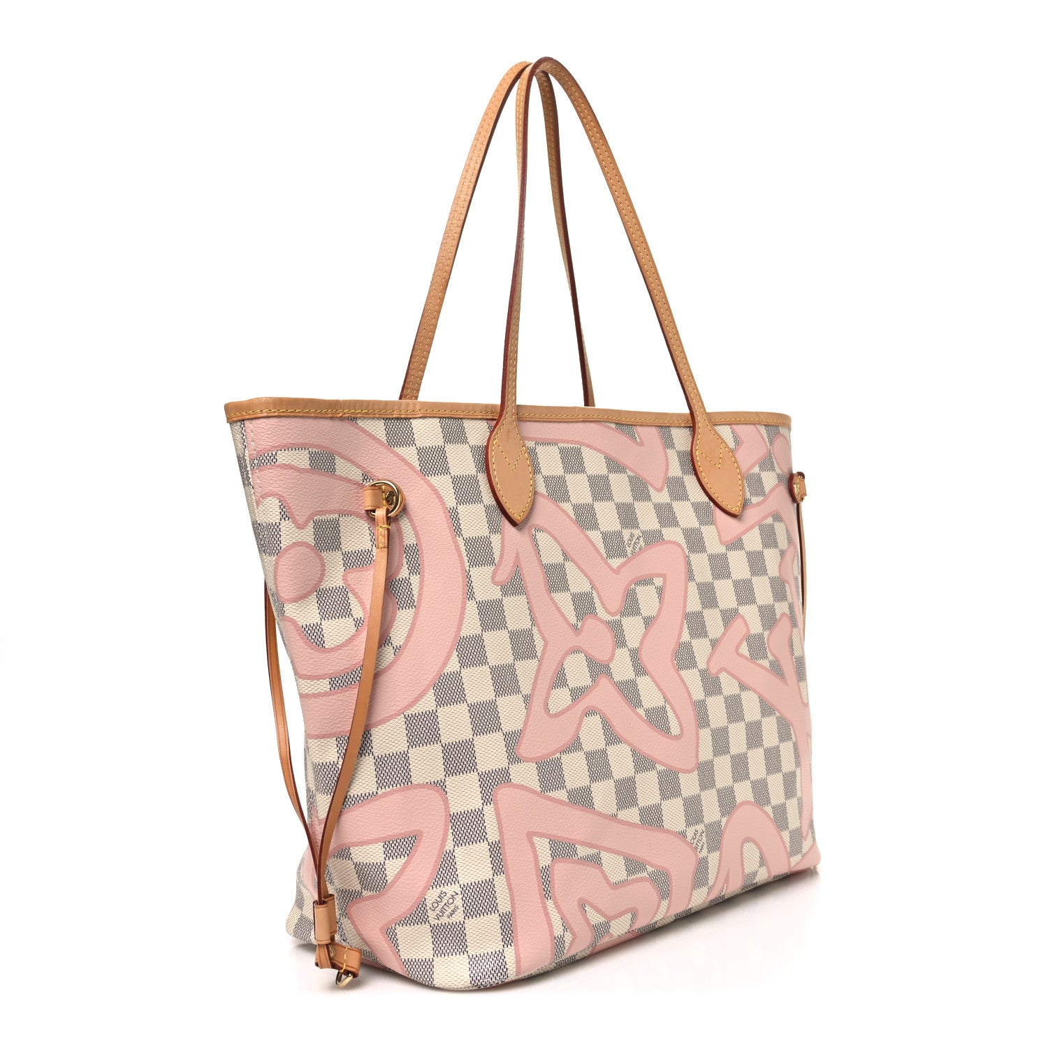 Louis Vuitton Damier Azur Tahitienne Neverfull MM 4 of 11