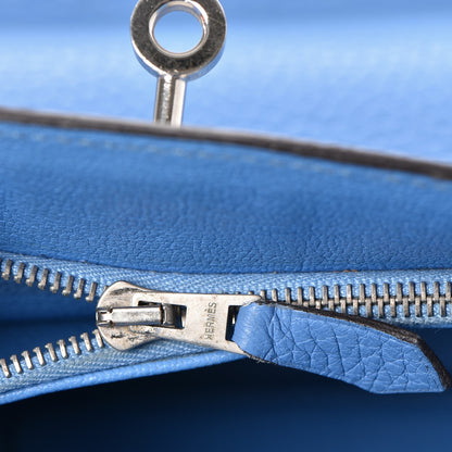 Hermes Taurillon Clemence Swift Jypsiere 28 Bleu Paradis 33 of 36