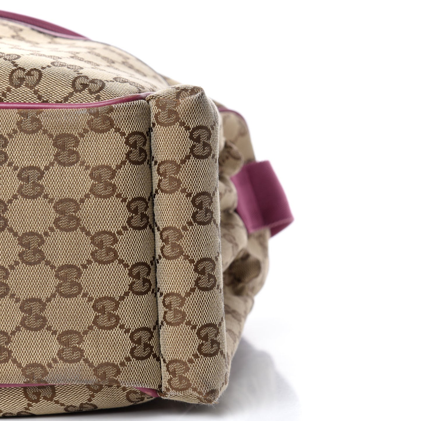 Monogram Margaux Calfskin Large Diaper Bag Beige Ebony Peonia Flower