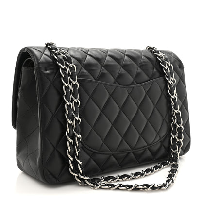 Chanel Lambskin Quilted Medium Double Flap Black 3 of 18