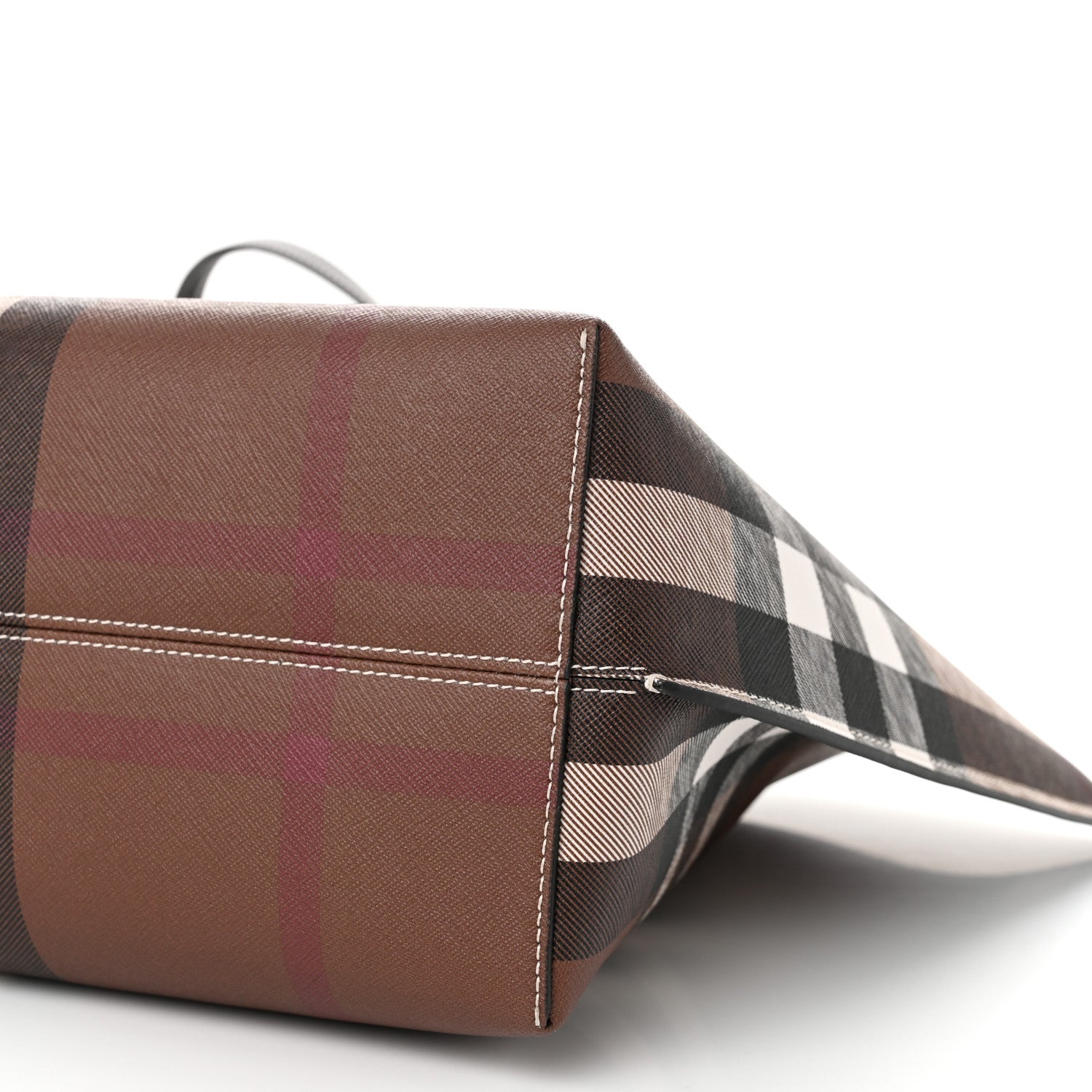Burberry E-Canvas Check Medium Soft TB Tote Dark Birch Brown 10 of 10