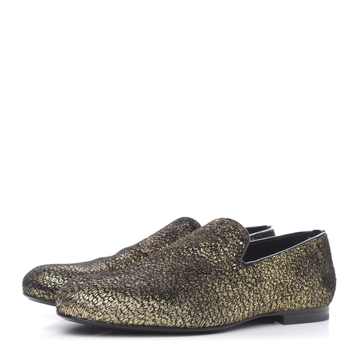 Metallic Pony Fabric Sloane Loafers 40.5 Gold