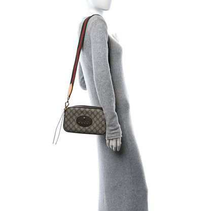 Gucci GG Supreme Monogram Web Neo Vintage Shoulder Bag Beige New Acero Crop 3 of 11