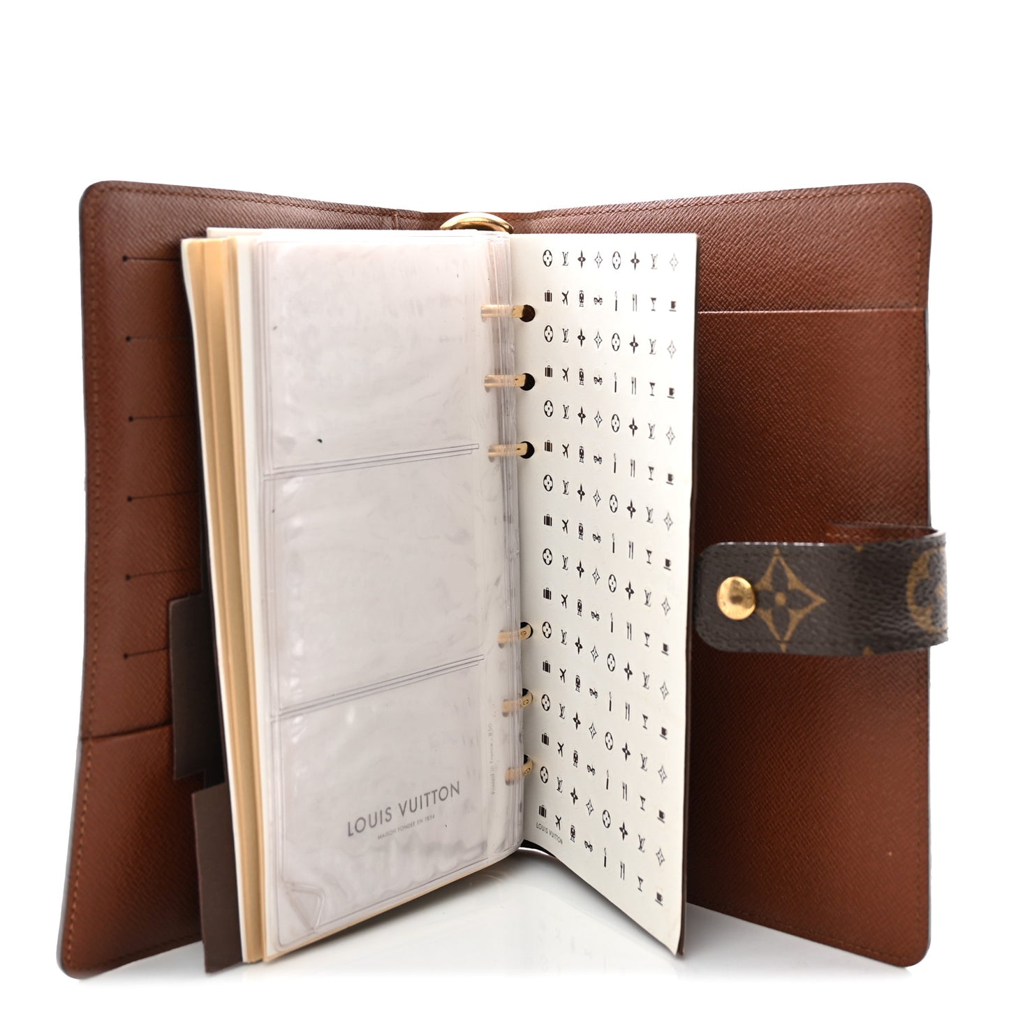 Monogram Medium Ring Agenda Cover