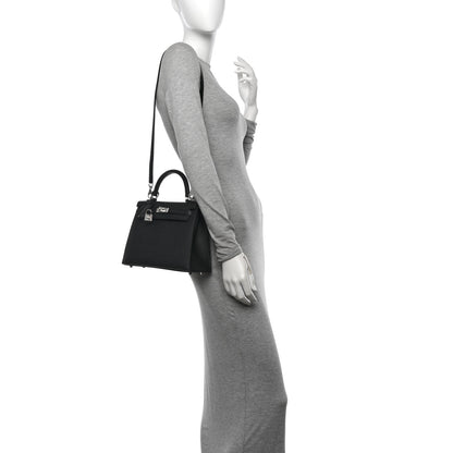 Hermes Epsom Kelly Sellier 25 Black 2 of 11