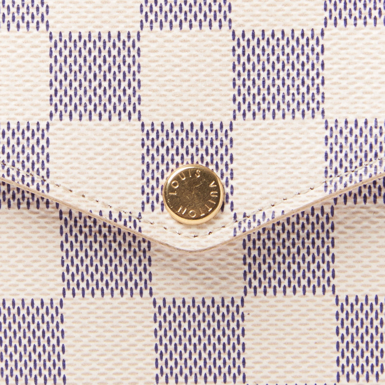 Louis Vuitton Damier Azur Pochette Felicie Chain Wallet Rose Ballerine 3 of 8