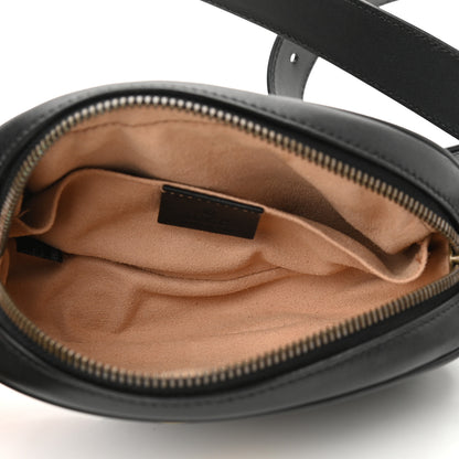 Gucci Calfskin Matelasse GG Marmont Belt Bag 85 34 Black 5 of 11