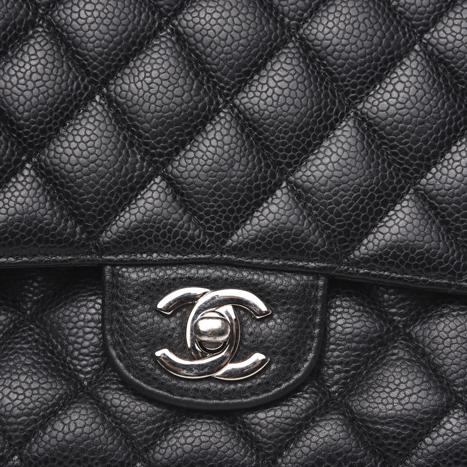 Chanel Caviar Quilted Medium Double Flap Black 8 of 11