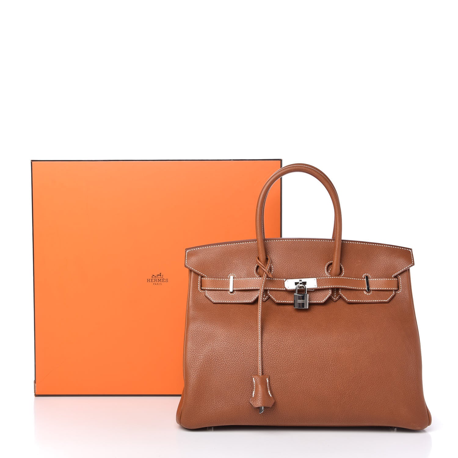 Hermes Natural Barenia Faubourg Birkin 35 Fauve 11 of 11