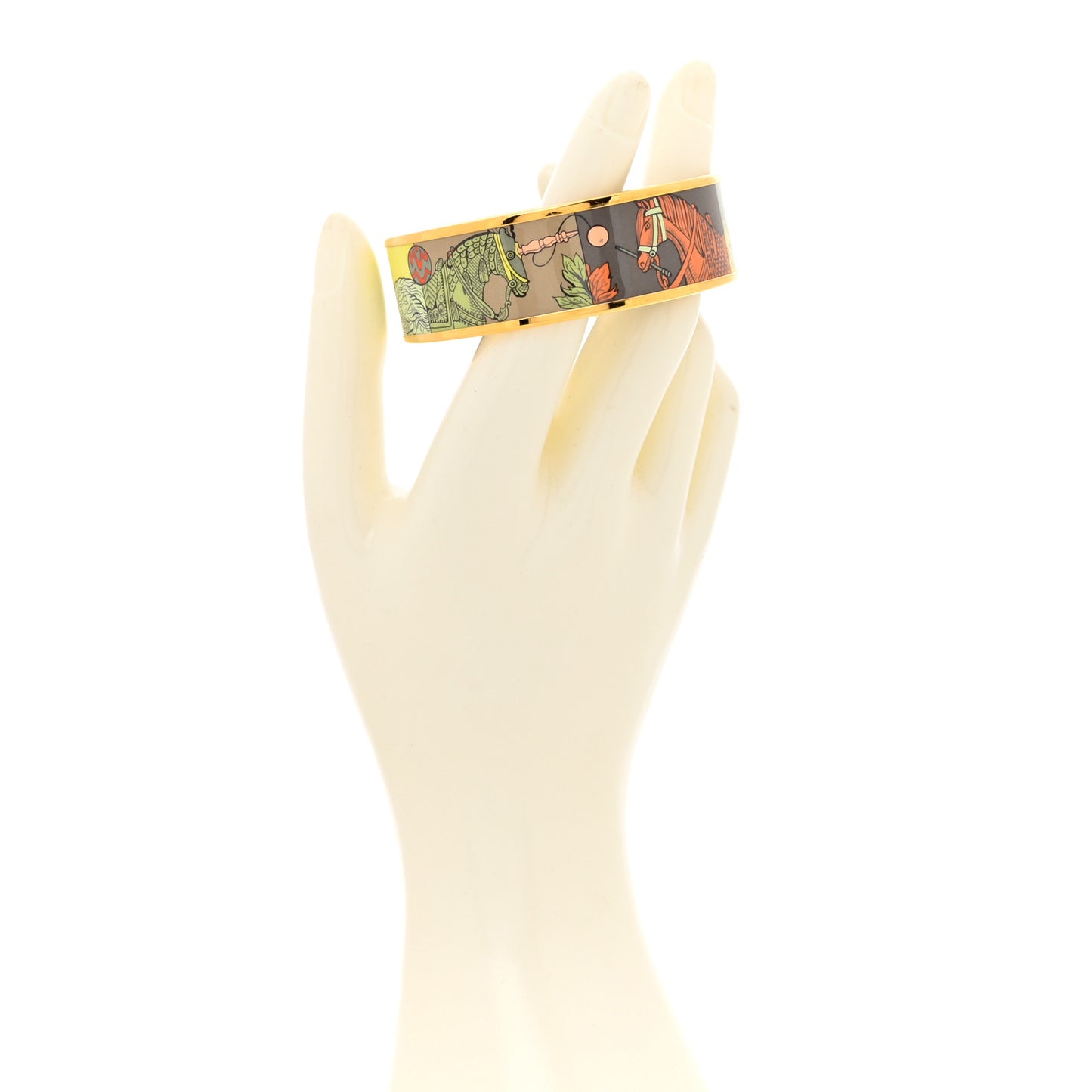 Enamel Printed Della Cavalleria Favolosa Wide Bracelet