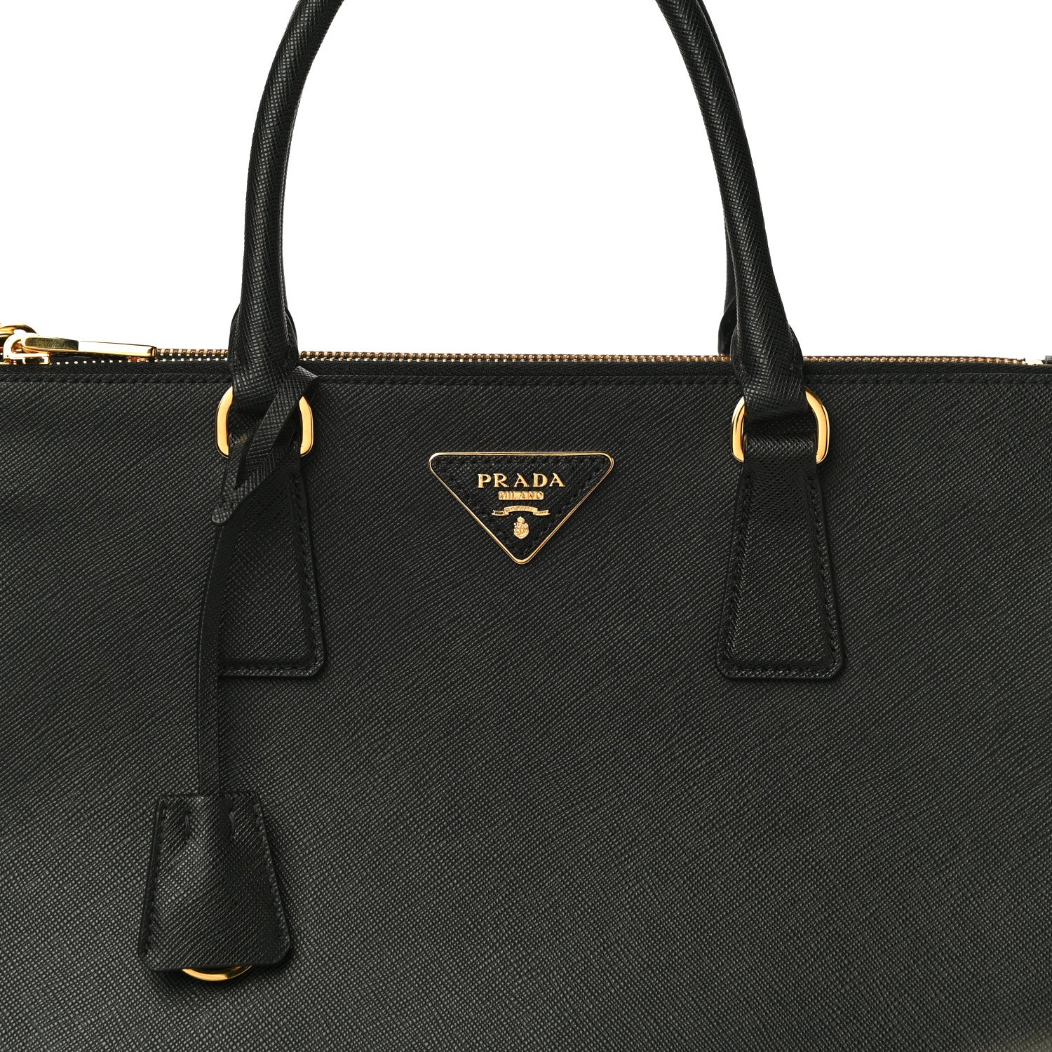 Prada Saffiano Lux Large Galleria Double Zip Tote Black 6 of 8