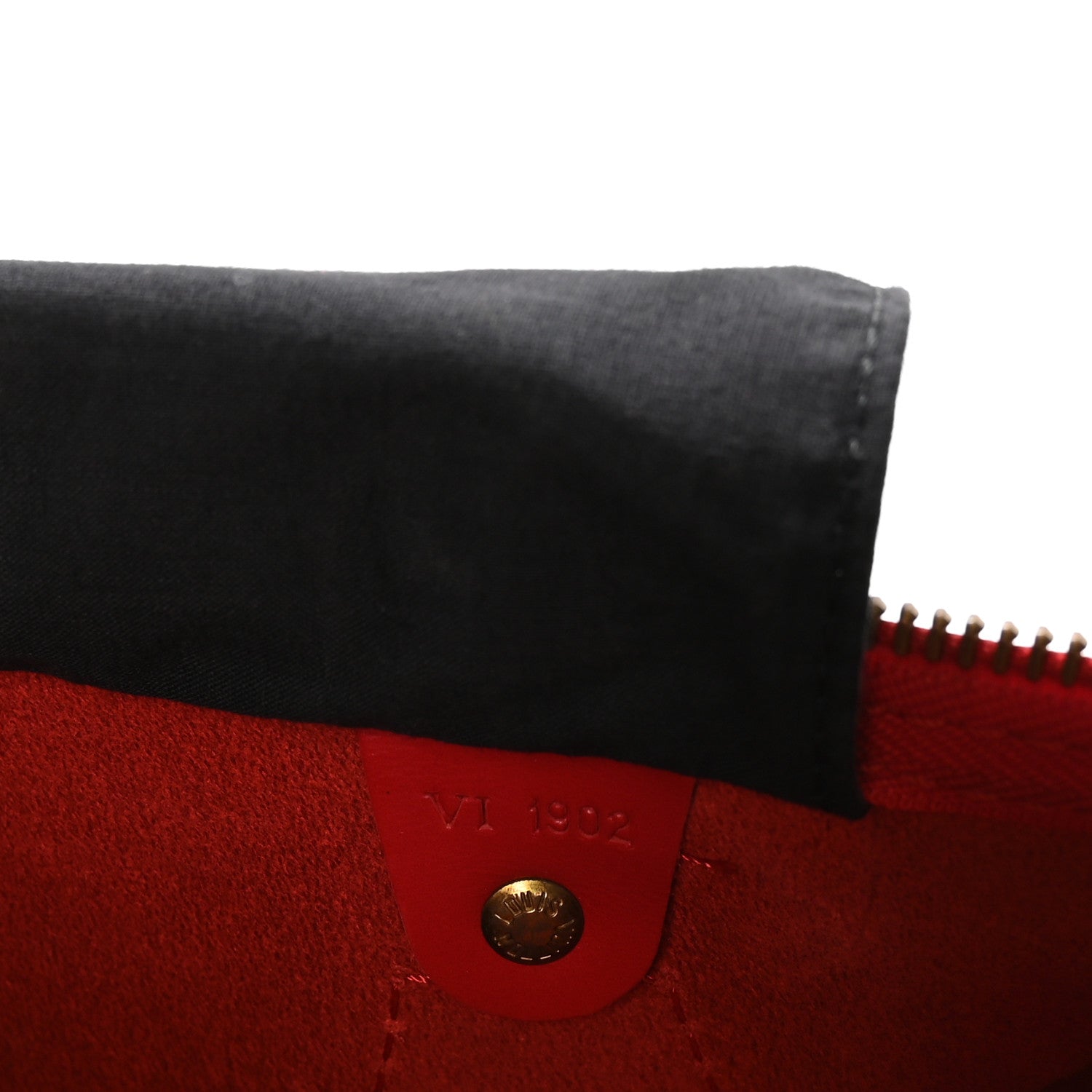 Louis Vuitton Epi Speedy 30 Castillan Red 6 of 9