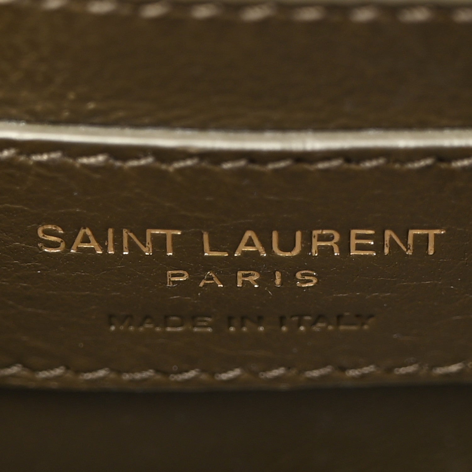 Saint Laurent Calfskin Lizard Embossed Small Monogram Sunset Dark Seaweed 6 of 11