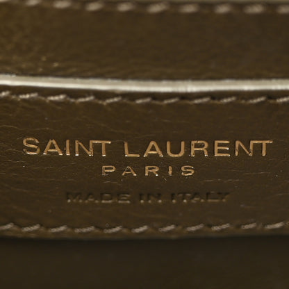 Saint Laurent Calfskin Lizard Embossed Small Monogram Sunset Dark Seaweed 6 of 11