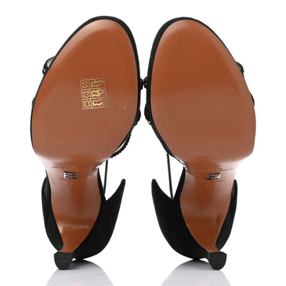 Givenchy Goatskin Studded Nicole Heel Sandals 36 Black 5 of 8