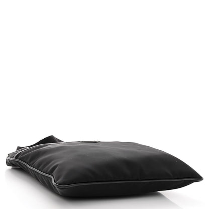 Prada Tessuto Nylon Saffiano Flat Messenger Bag Black 3 of 8